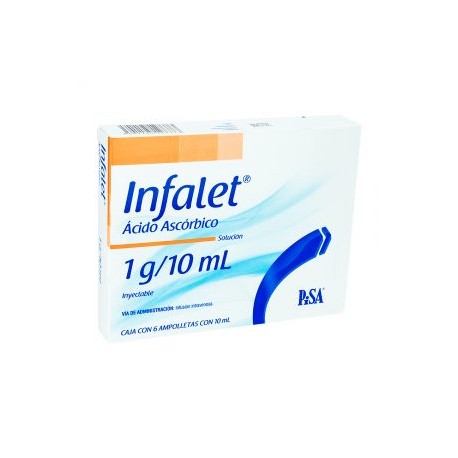 INFALET ACIDO ASCORBICO INY 6 AMP 1 gr