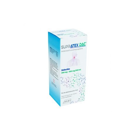 SUPRATEX DAC AMBROXOL/LEVODROPROPIZINA 120 ML 300MG/600MG/100ML