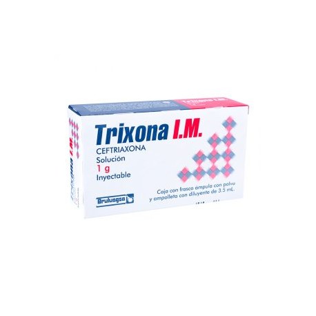 TRIXONA CEFTRIAXONA INY 1 AMP 1g