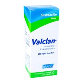 VALCLAN AMOXICILINA/ACIDO CLAVULANICO 60 ML 250MG/62.5MG