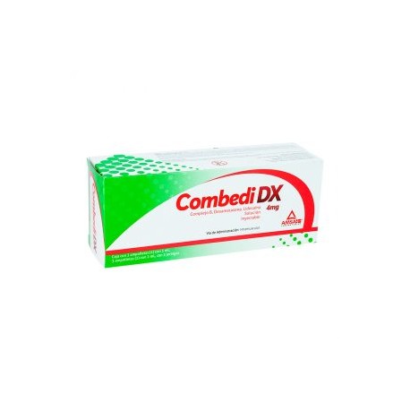 COMBEDI DX COMPLEJO B/DEXAMETASONA/LIDOCAINA 3 AMP