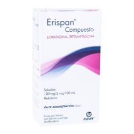 ERISPAN COMPUESTO LORATADINA/BETAMETASONA SOL 60 ML 100MG/5MG