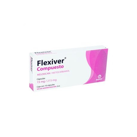 FLEXIVER COMPUESTO METOCARBAMOL/MELOXICAM 10 CAP 15/215MG