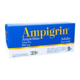 AMPIGRIN ADULTO AMPICILINA/METAMIZOL/GUIFENES 3 AMP 500mg/500mg/100mg/30mg/4mg