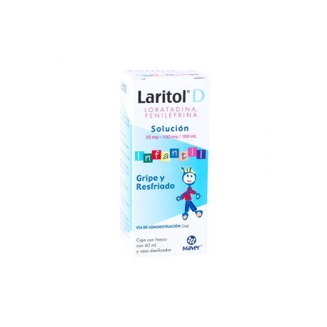 LARITOL D LORATADINA/FENILEFRINA JBE INF 60 ML 50MG/100MG