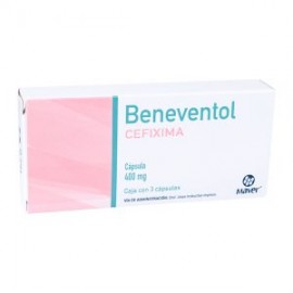 BENEVENTOL CEFIXIMA 3 CAP 400MG