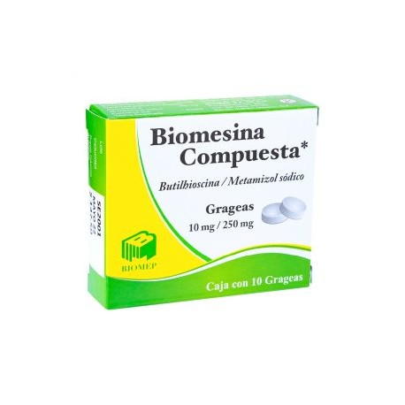 BIOMESINA COMPUESTA BUTILHIOSCINA/METAMIZOL 10 TAB 10/250MG