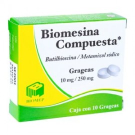 BIOMESINA COMPUESTA BUTILHIOSCINA/METAMIZOL 10 TAB 10/250MG