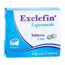 EXCLEFIN LOPERAMIDA 12 TAB 2MG