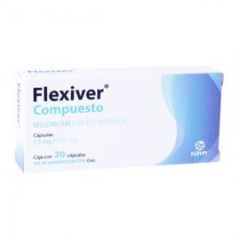 FLEXIVER COMPUESTO METOCARBAMOL/MELOXICAM 20 CAP 7.5/215MG