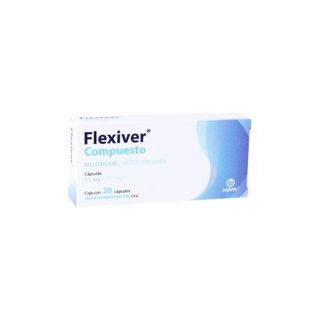 FLEXIVER COMPUESTO METOCARBAMOL/MELOXICAM 20 CAP 7.5/215MG