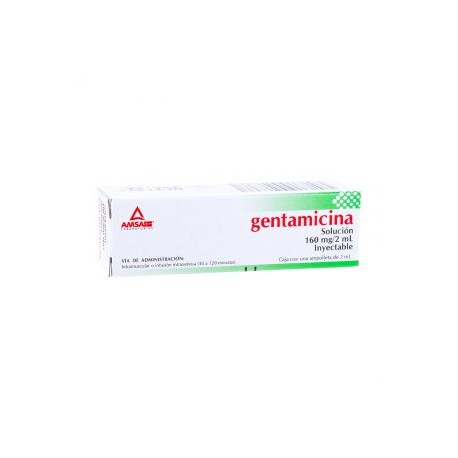 GENTAMICINA INY 1 AMP 160MG/2ML